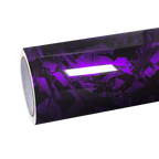 Gloss Purple Forged Carbon Fiber Car Vinyl Wrap PET