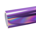 Gloss Purple Holographic Chrome Laser Car Vinyl Wrap product image 2 - Veloro chrome vinyl wrap