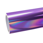 Gloss Purple Holographic Chrome Laser Car Vinyl Wrap product image 2 - Veloro chrome vinyl wrap