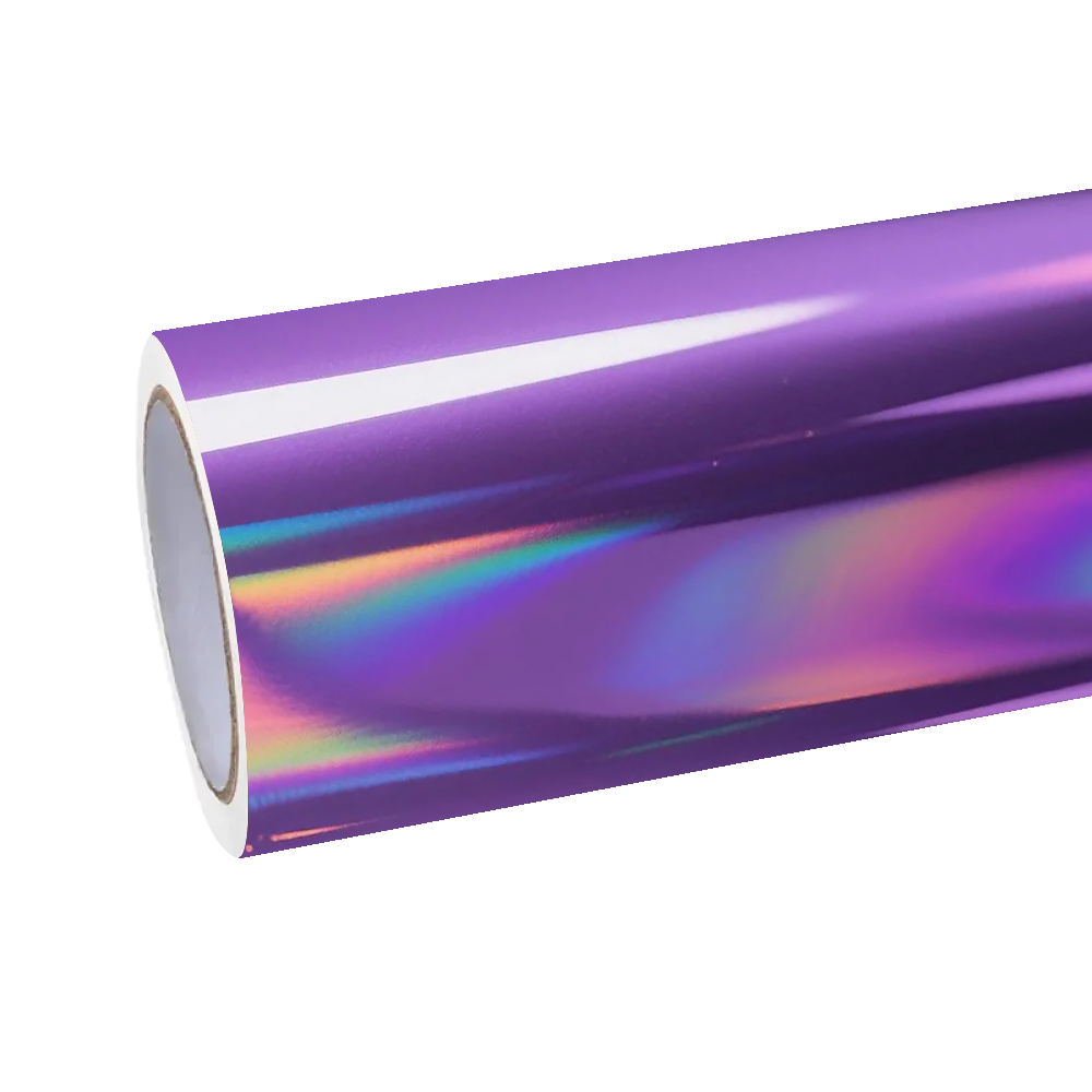 Gloss Purple Holographic Chrome Laser Car Vinyl Wrap product image 2 - Veloro chrome vinyl wrap