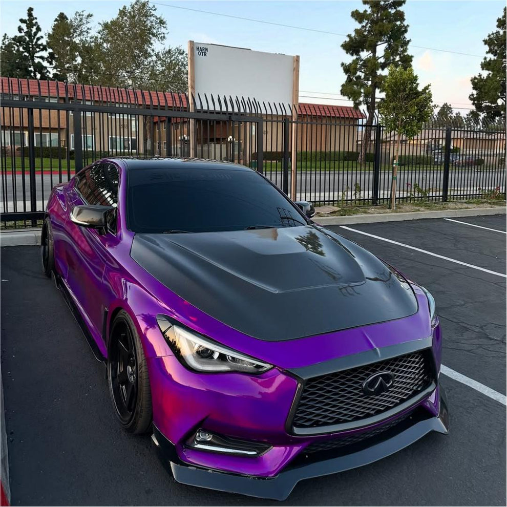 Gloss Purple Holographic Chrome Laser Car Vinyl Wrap product image 15 - Veloro chrome vinyl wrap