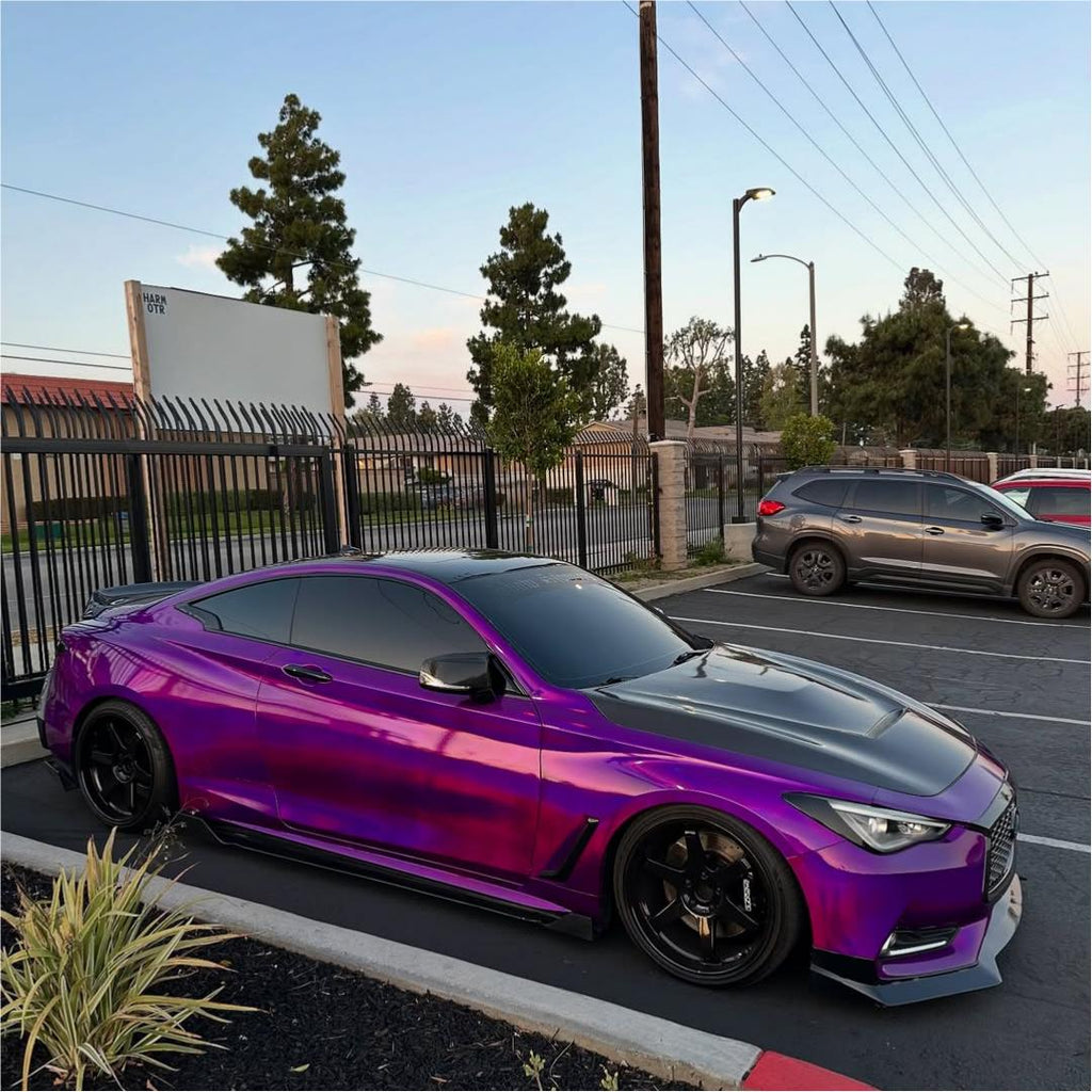 Gloss Purple Holographic Chrome Laser Car Vinyl Wrap product image 16 - Veloro chrome vinyl wrap