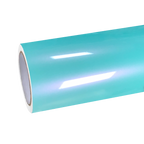 Gloss Racing Tiffany Blue Car Vinyl Wrap PET product image 2 - Veloro gloss vinyl wrap