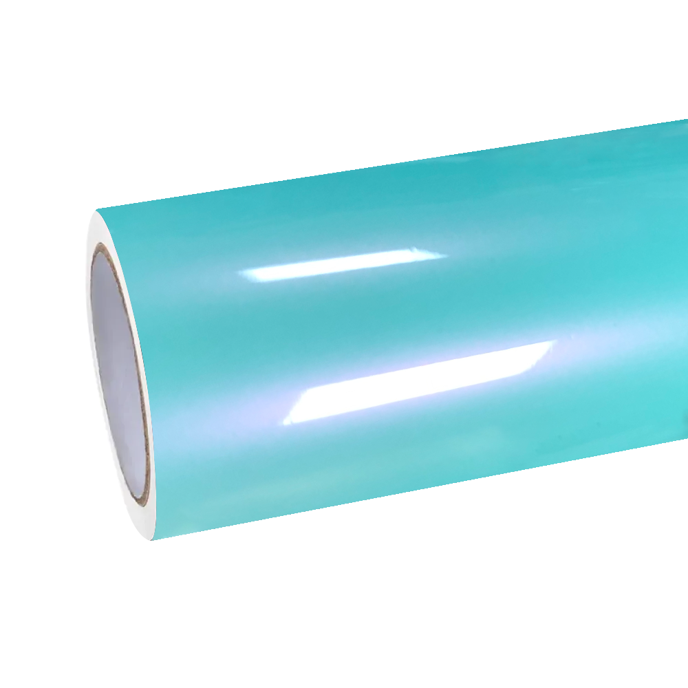 Gloss Racing Tiffany Blue Car Vinyl Wrap PET product image 2 - Veloro gloss vinyl wrap