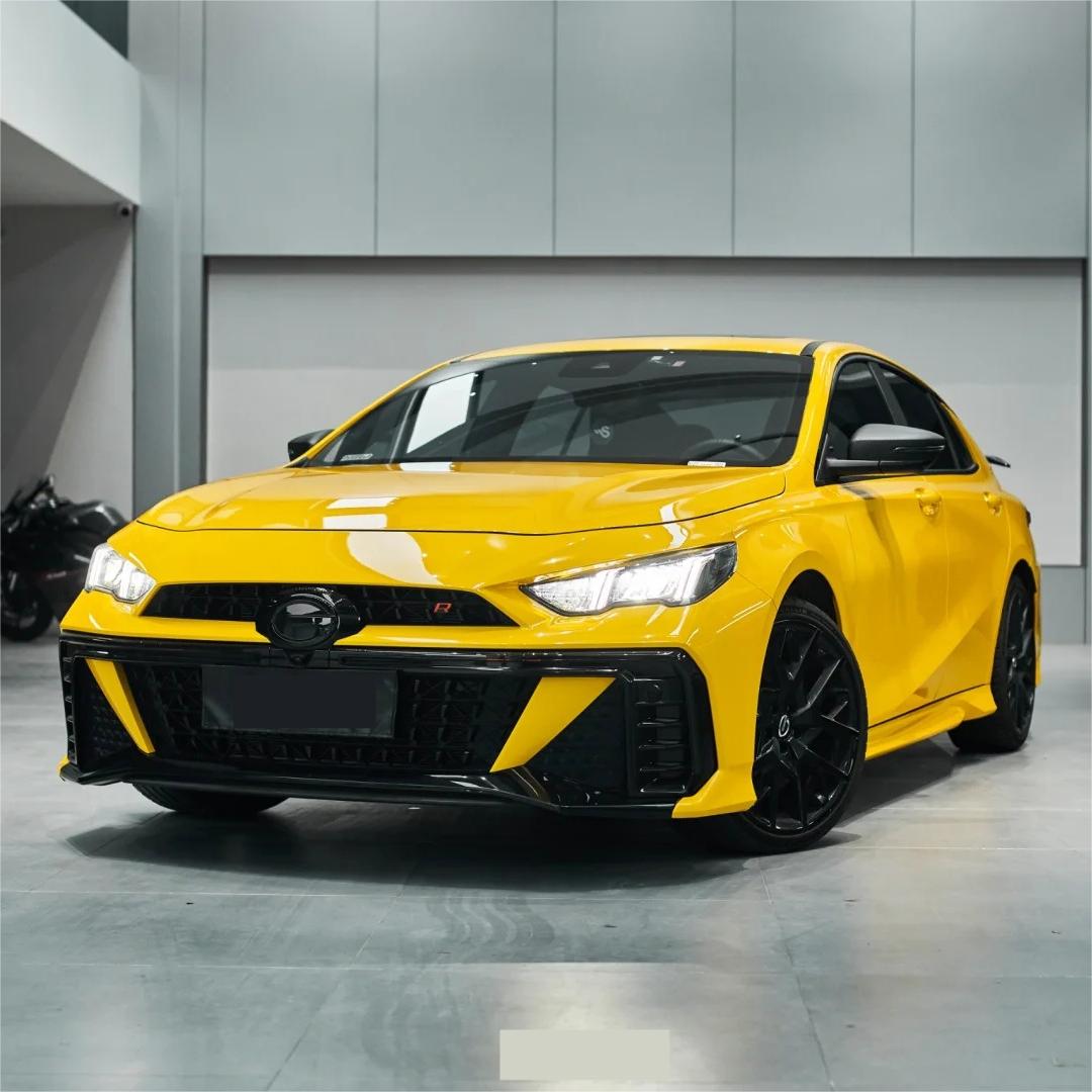 Gloss Racing Yellow Car Vinyl Wrap PET product image 7 - Veloro gloss vinyl wrap