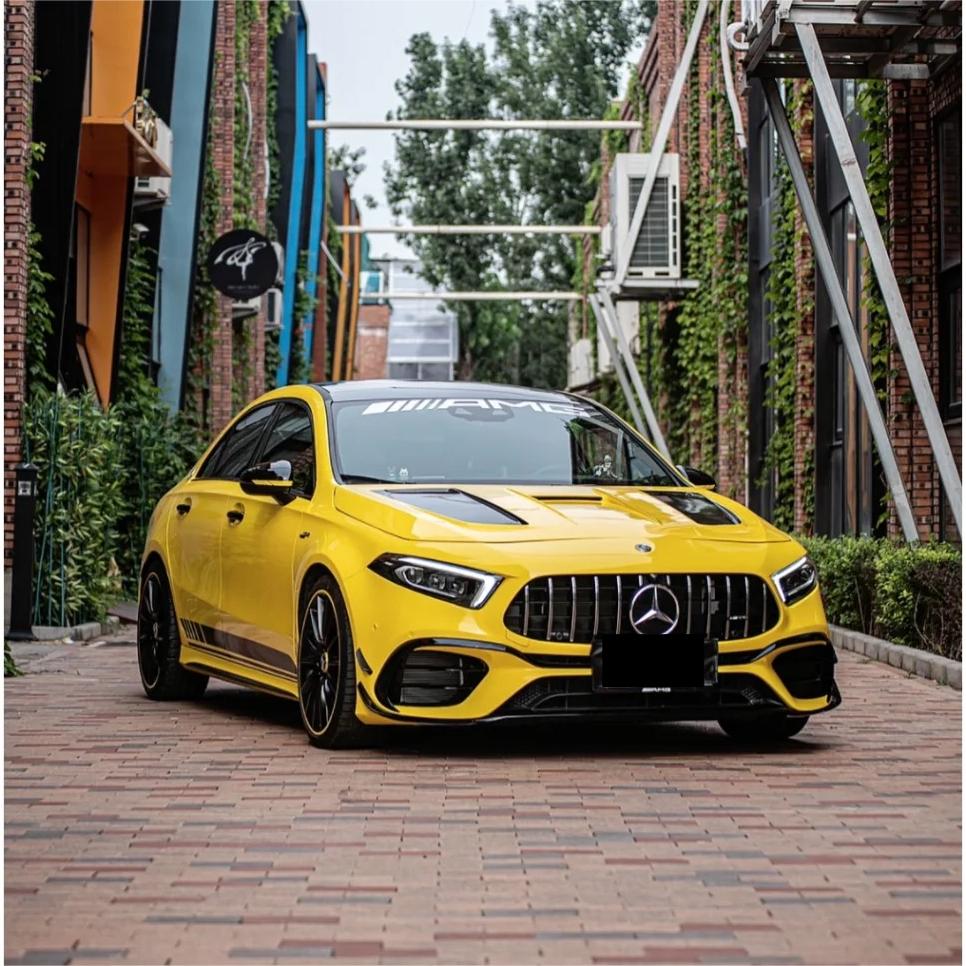 Gloss Racing Yellow Car Vinyl Wrap PET product image 5 - Veloro gloss vinyl wrap