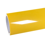 Gloss Racing Yellow Car Vinyl Wrap PET