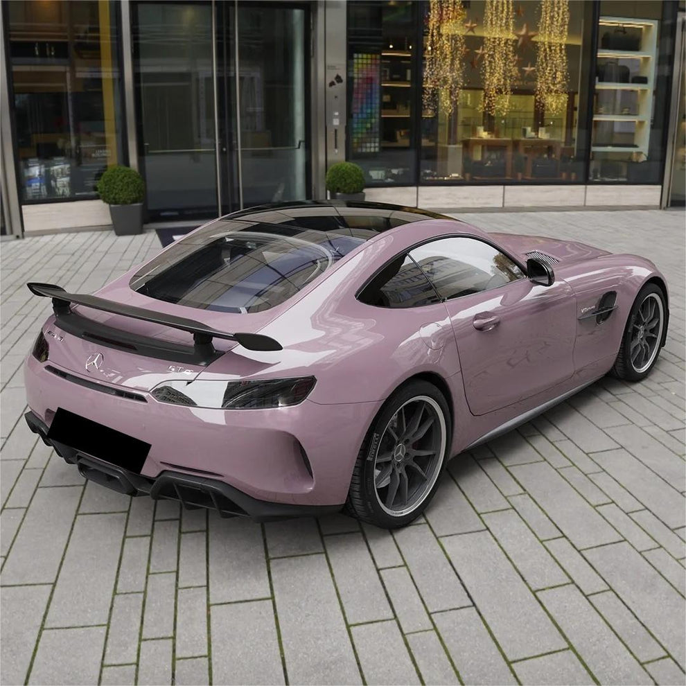 Gloss Rose Latte Pink Car Vinyl Wrap PET product image 5 - Veloro gloss vinyl wrap