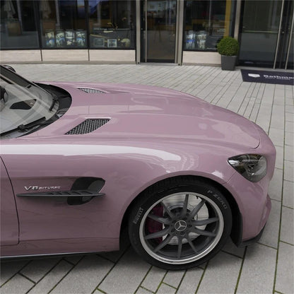 Gloss Rose Latte Pink Car Vinyl Wrap PET product image 8 - Veloro gloss vinyl wrap