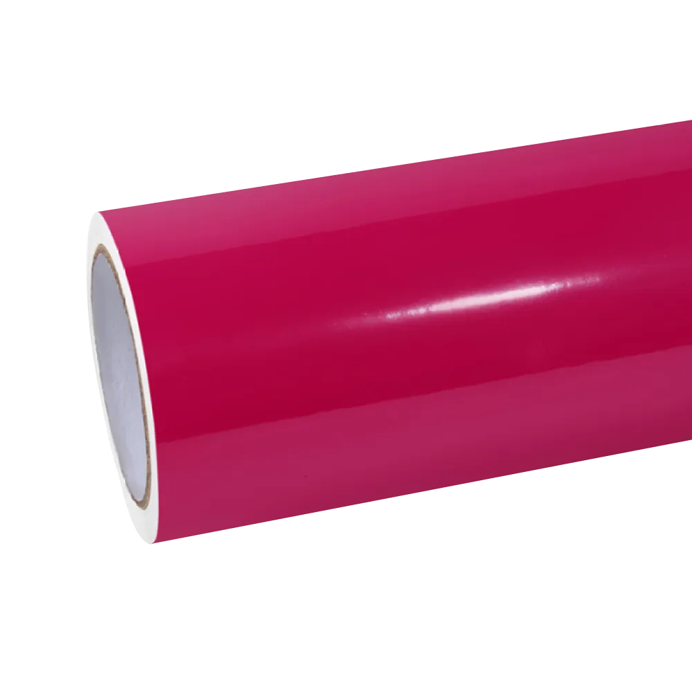 Gloss Rose Red Car Vinyl Wrap PET