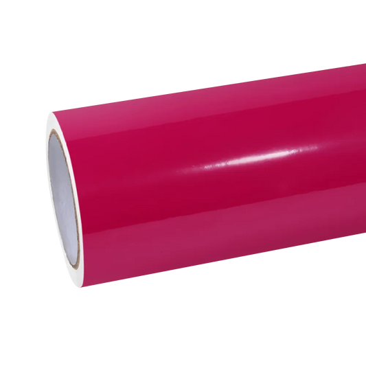 Gloss Rose Red Car Vinyl Wrap PET