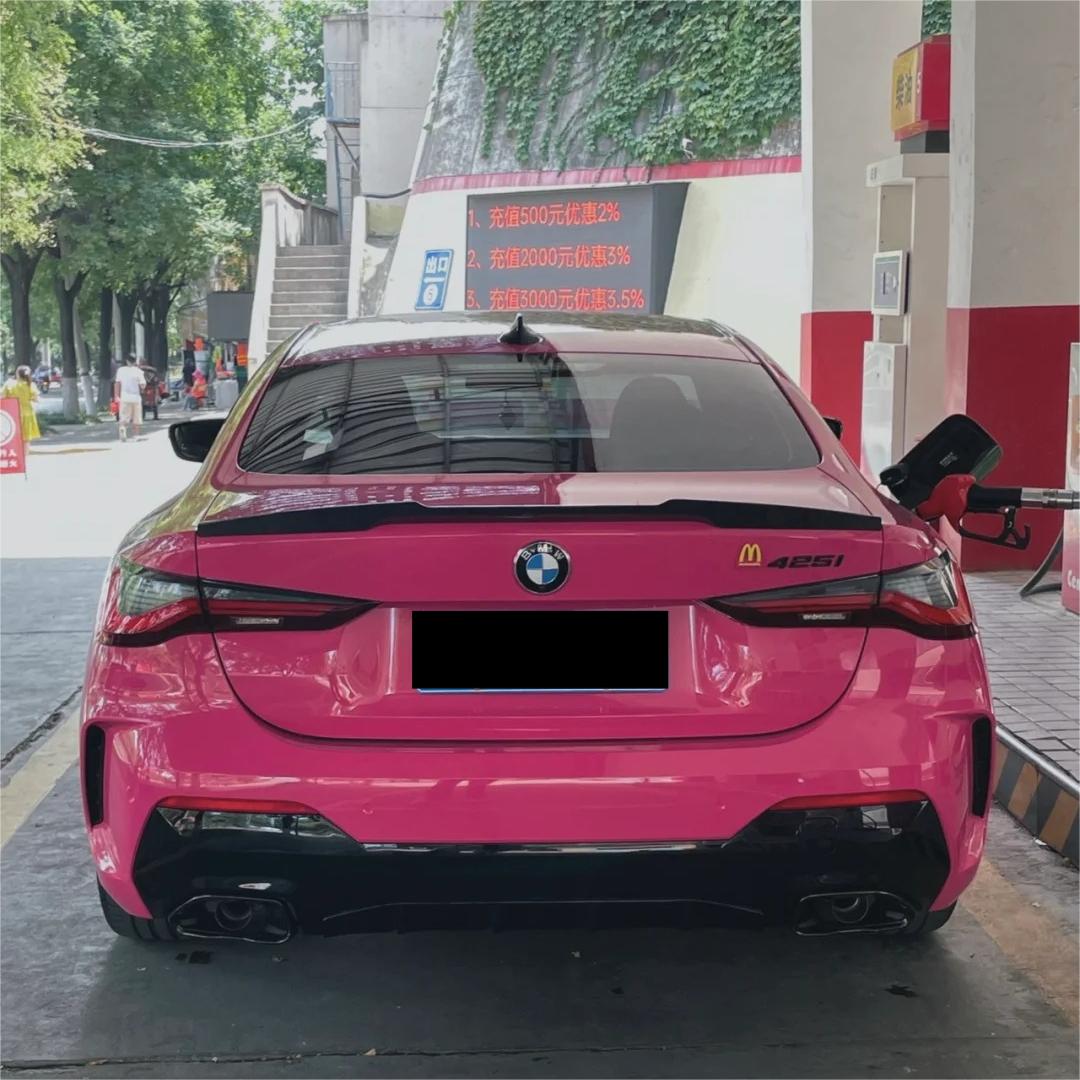 Gloss Rose Red Car Vinyl Wrap PET product image 4 - Veloro gloss vinyl wrap