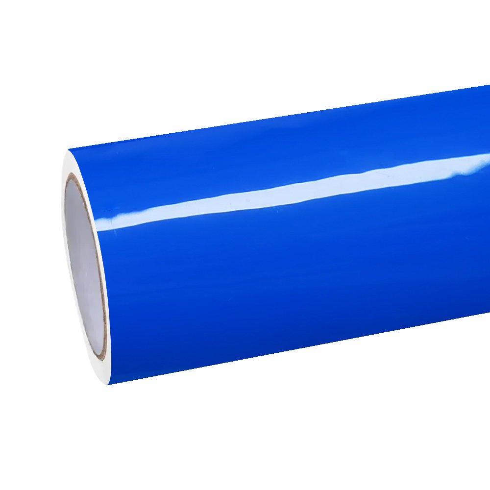 Gloss Royal Blue Car Vinyl Wrap PET