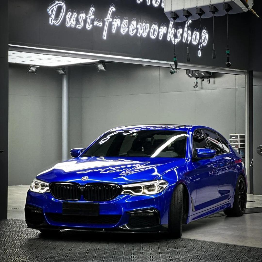 Gloss Royal Blue Car Vinyl Wrap PET product image 3 - Veloro gloss vinyl wrap