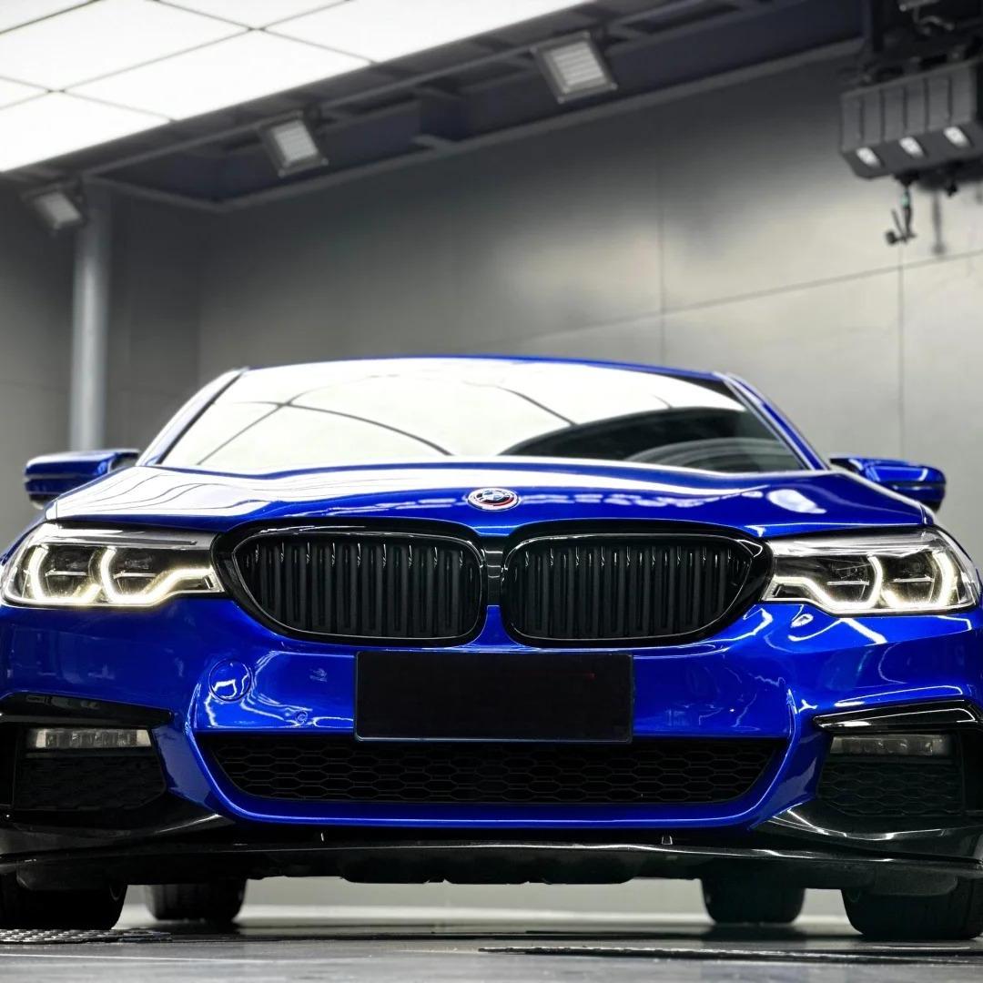 Gloss Royal Blue Car Vinyl Wrap PET product image 7 - Veloro gloss vinyl wrap