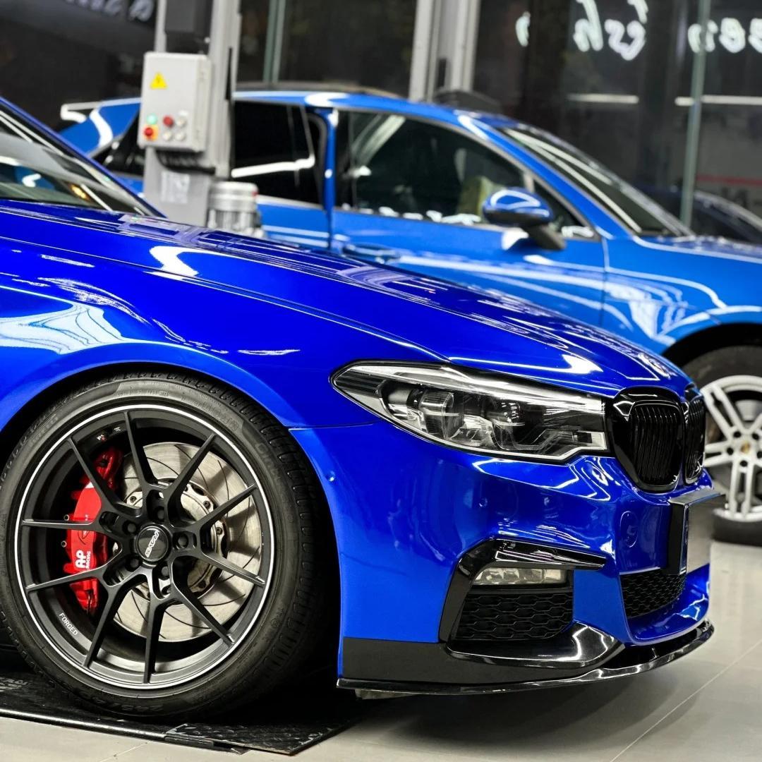 Gloss Royal Blue Car Vinyl Wrap PET product image 5 - Veloro gloss vinyl wrap