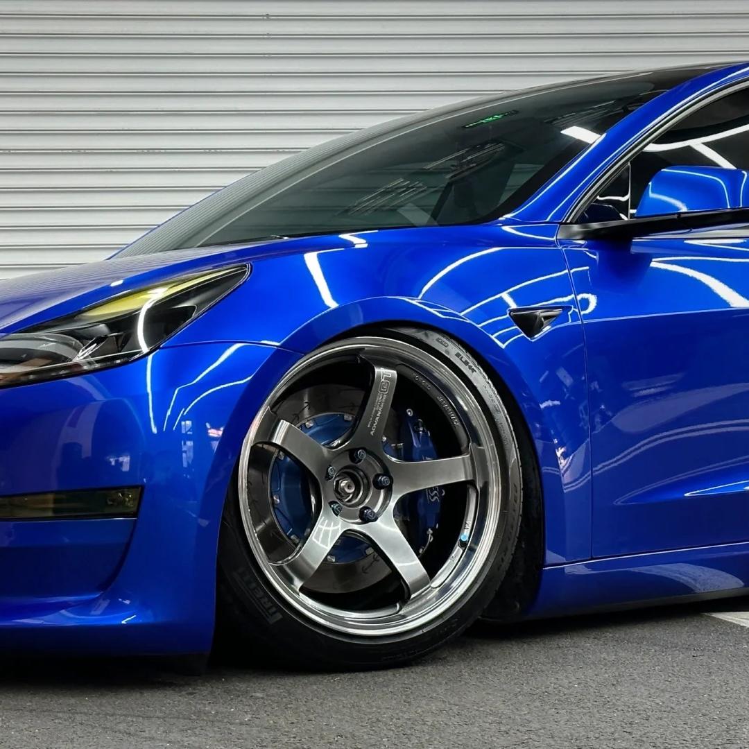 Gloss Royal Blue Car Vinyl Wrap PET product image 8 - Veloro gloss vinyl wrap
