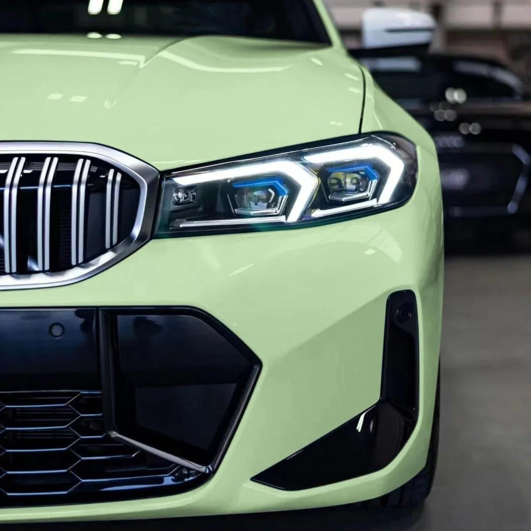Gloss Sage Green Car Vinyl Wrap PET product image 5 - Veloro gloss vinyl wrap