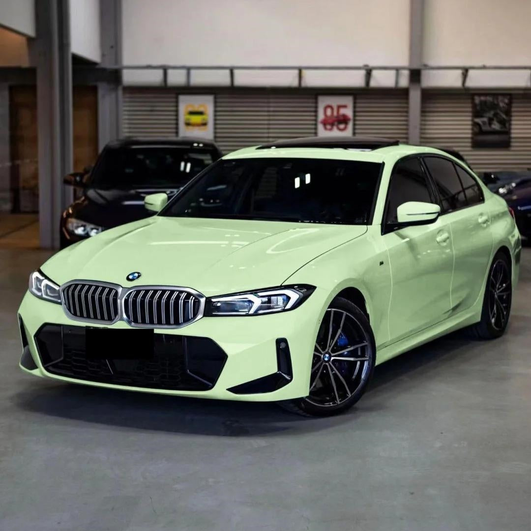 Gloss Sage Green Car Vinyl Wrap PET product image 2 - Veloro gloss vinyl wrap