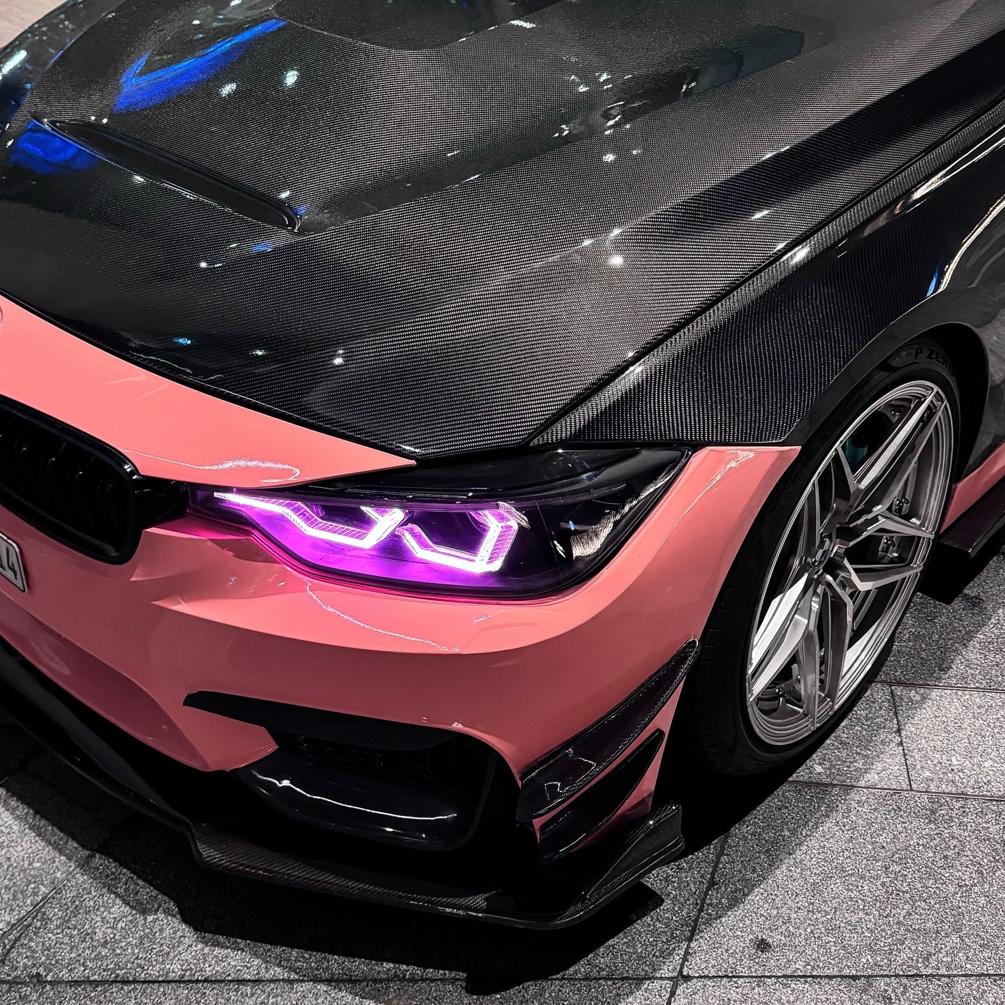 Gloss Salmon Pink Car Vinyl Wrap product image 6 - Veloro gloss vinyl wrap