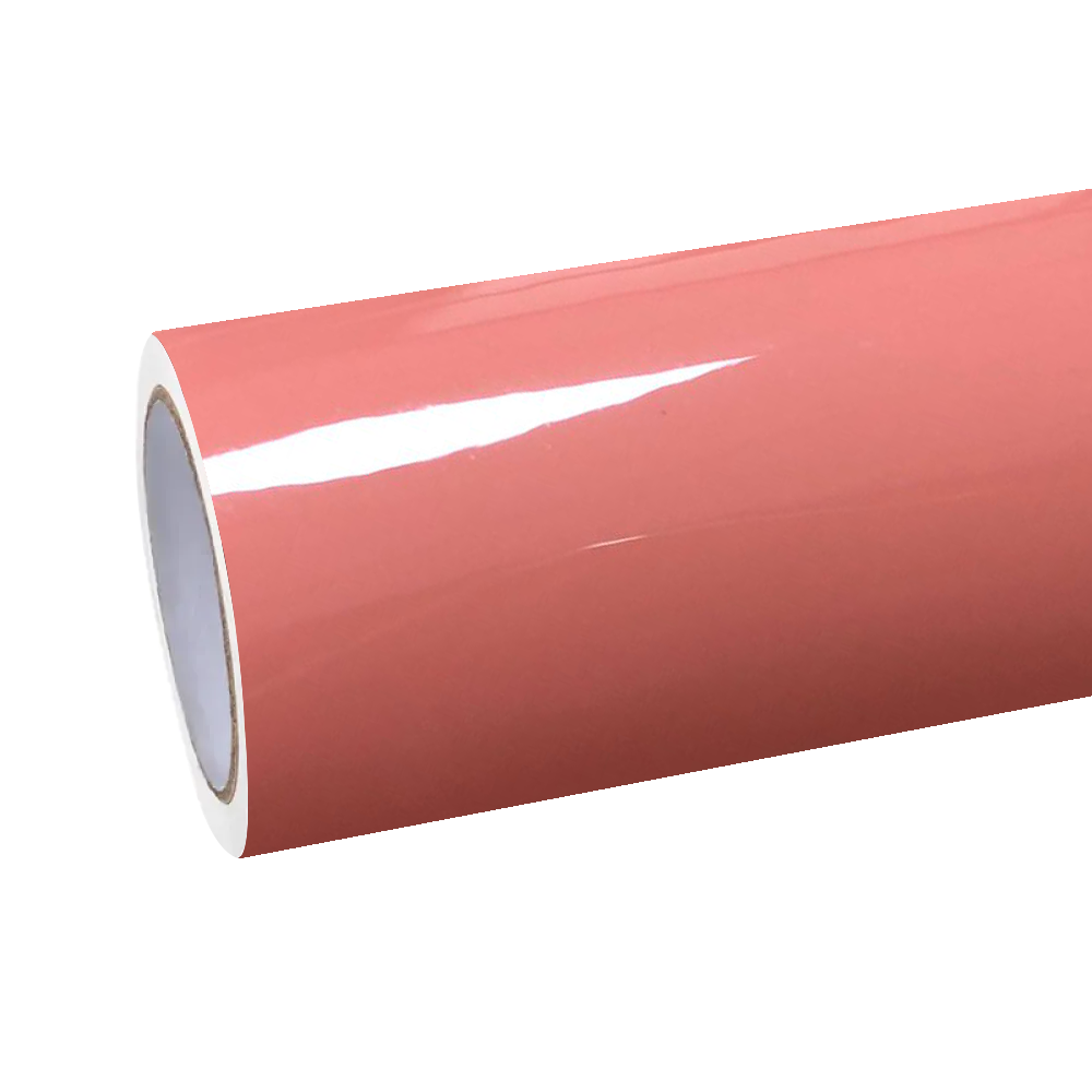 Gloss Salmon Pink Car Vinyl Wrap