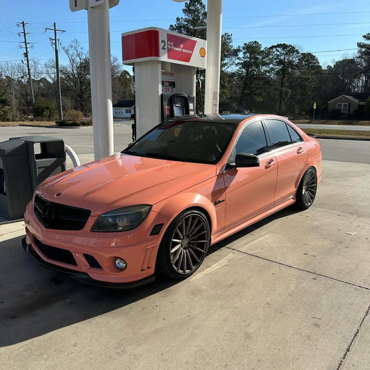 Gloss Salmon Pink Car Vinyl Wrap product image 2 - Veloro gloss vinyl wrap