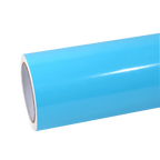 Gloss Light Sky Blue Car Vinyl Wrap PET