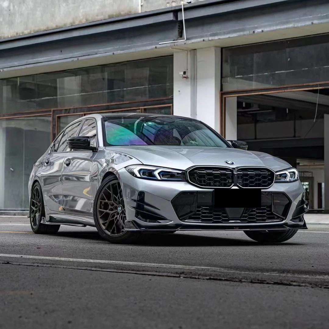 Gloss Skyscraper Grey Car Vinyl Wrap BMW PET product image 2 - Veloro gloss vinyl wrap