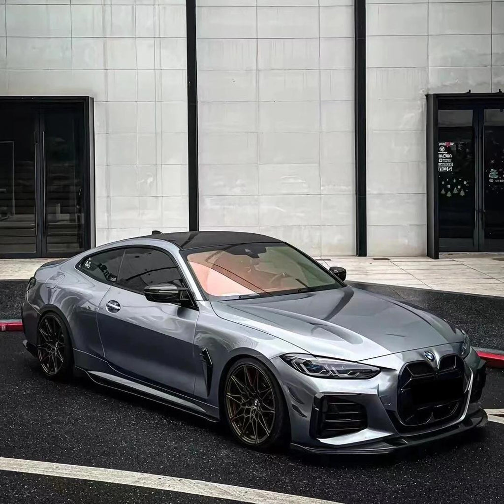 Gloss Skyscraper Grey Car Vinyl Wrap BMW PET product image 11 - Veloro gloss vinyl wrap