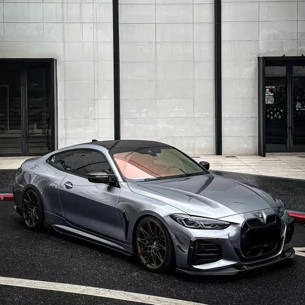 Gloss Skyscraper Grey Car Vinyl Wrap BMW PET product image 11 - Veloro gloss vinyl wrap