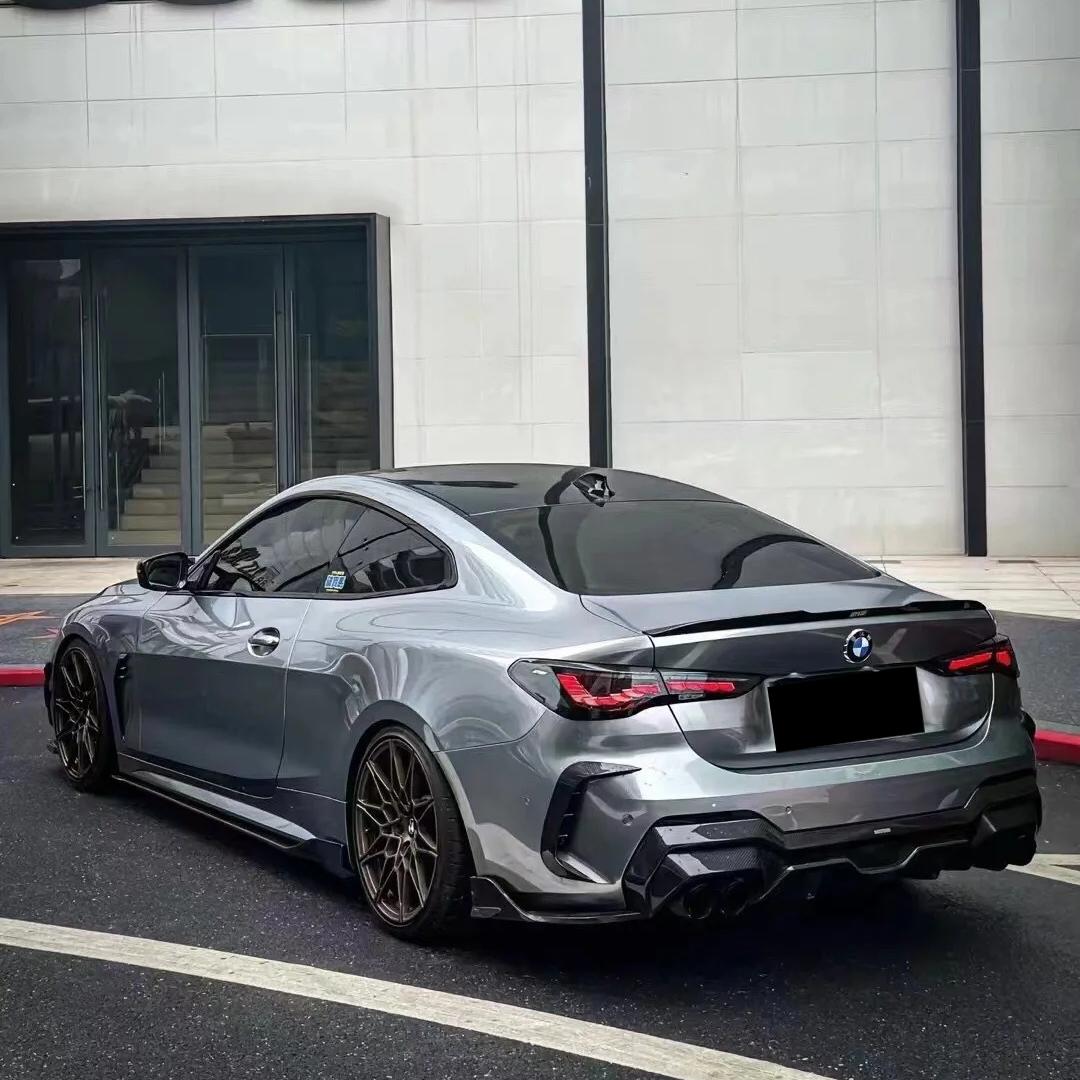 Gloss Skyscraper Grey Car Vinyl Wrap BMW PET product image 13 - Veloro gloss vinyl wrap