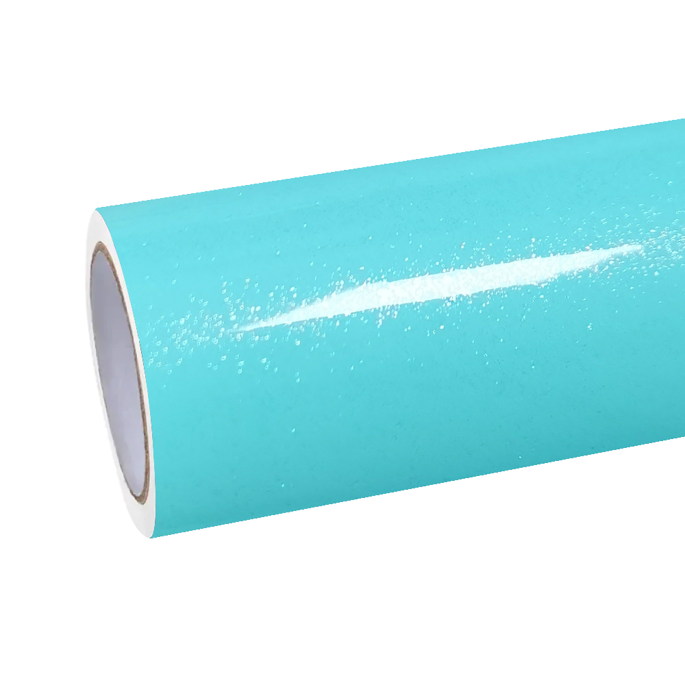 Gloss Sparkle Glitter Tiffany Blue Car Vinyl Wrap product image 2 - Veloro gloss vinyl wrap