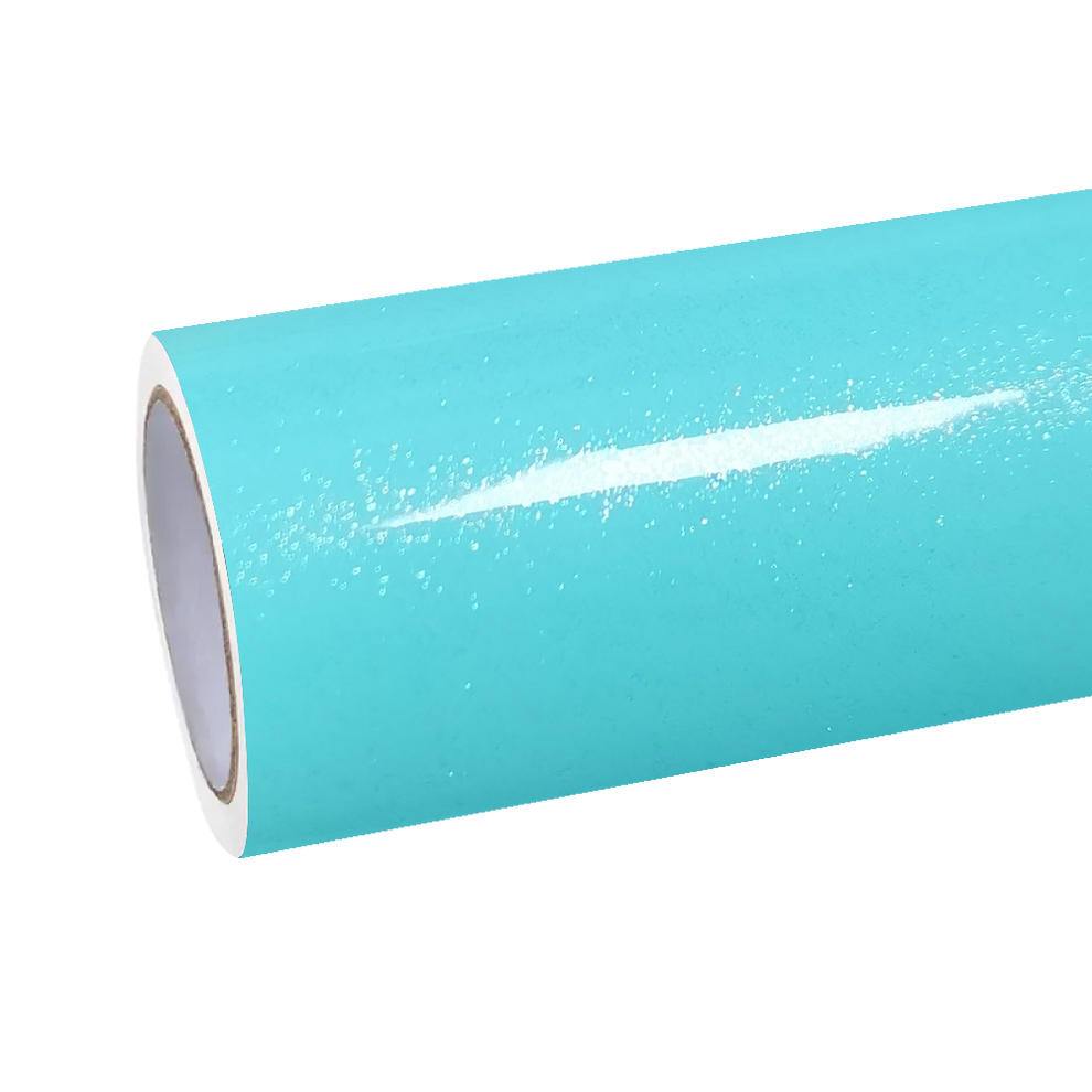 Gloss Sparkle Glitter Tiffany Blue Car Vinyl Wrap product image 2 - Veloro gloss vinyl wrap