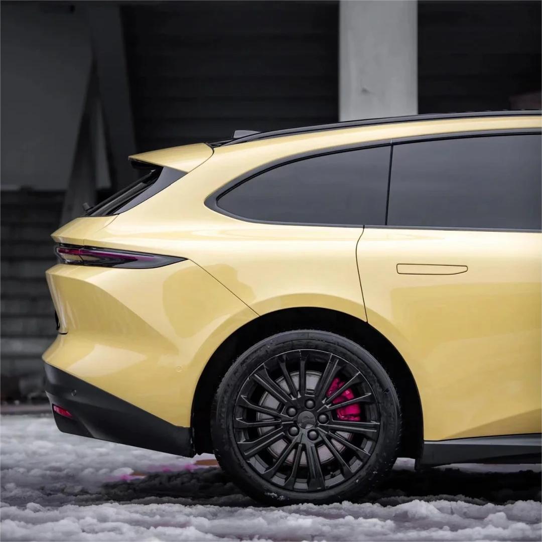 Gloss Sunbath Yellow Car Vinyl Wrap product image 6 - Veloro gloss vinyl wrap