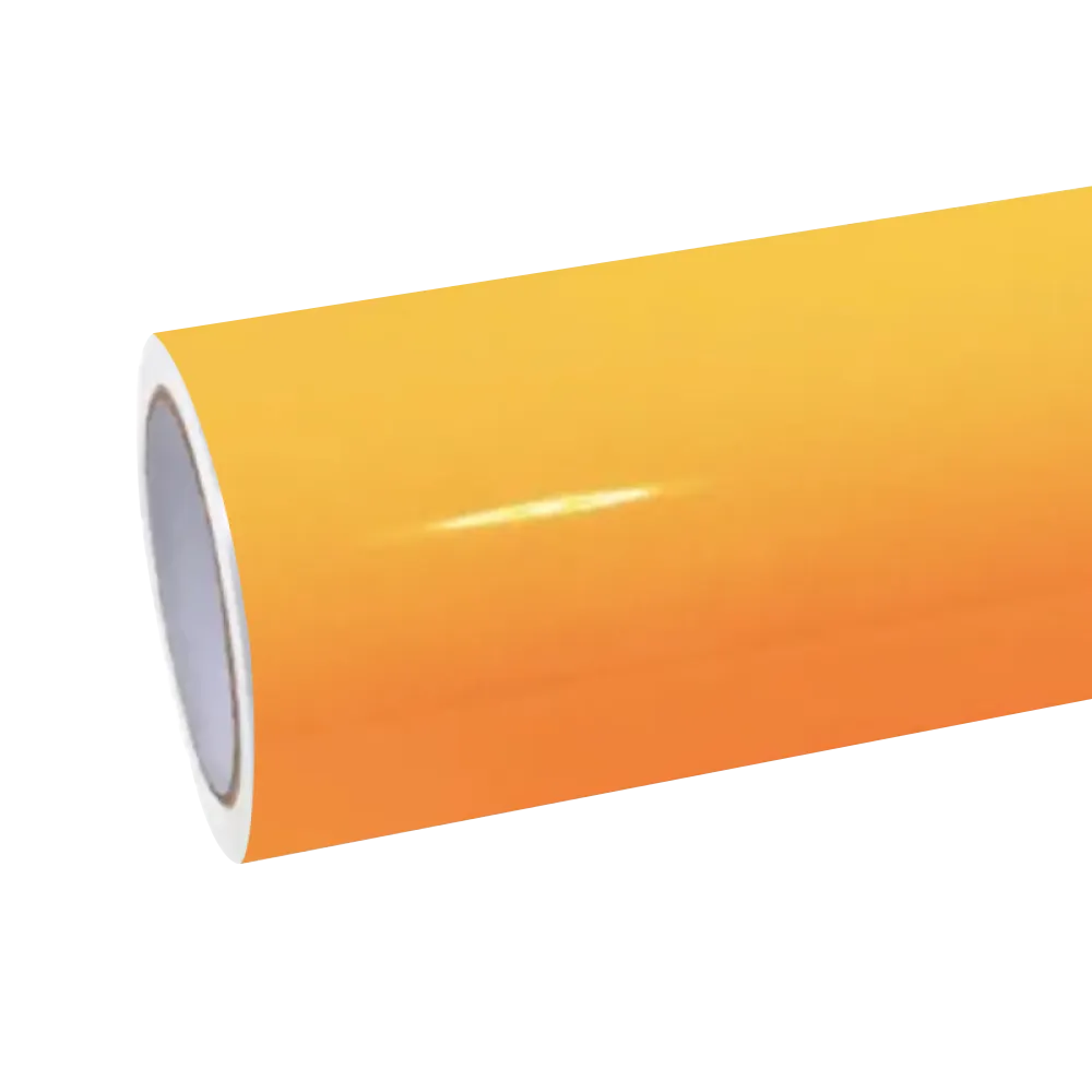 Gloss Sunflower Yellow Car Vinyl Wrap PET