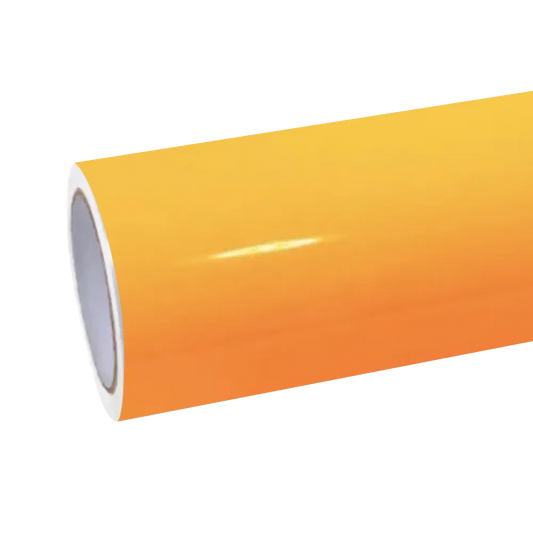 Gloss Sunflower Yellow Car Vinyl Wrap PET