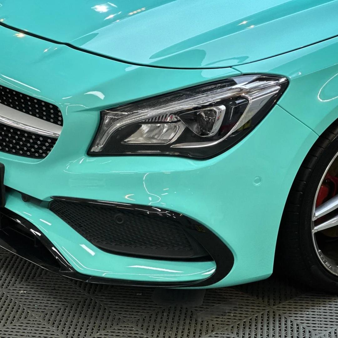 Glossy Crystal Tiffany Blue Car Vinyl Wrap PET product image 4 - Veloro gloss vinyl wrap