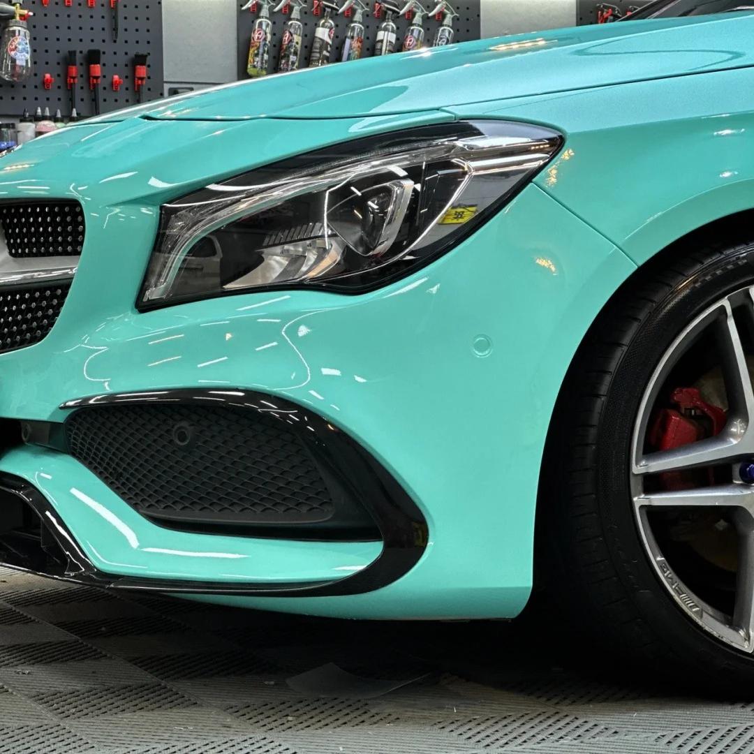 Glossy Crystal Tiffany Blue Car Vinyl Wrap PET product image 5 - Veloro gloss vinyl wrap