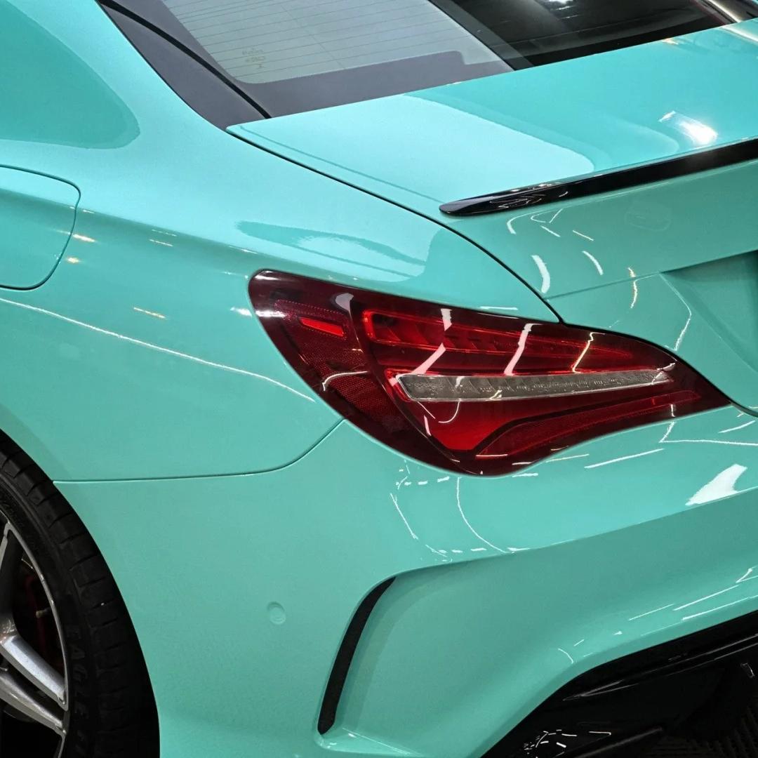 Glossy Crystal Tiffany Blue Car Vinyl Wrap PET product image 9 - Veloro gloss vinyl wrap