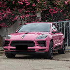 Gloss Tulip Pink Car Vinyl Wrap PET product image 2 - Veloro gloss vinyl wrap