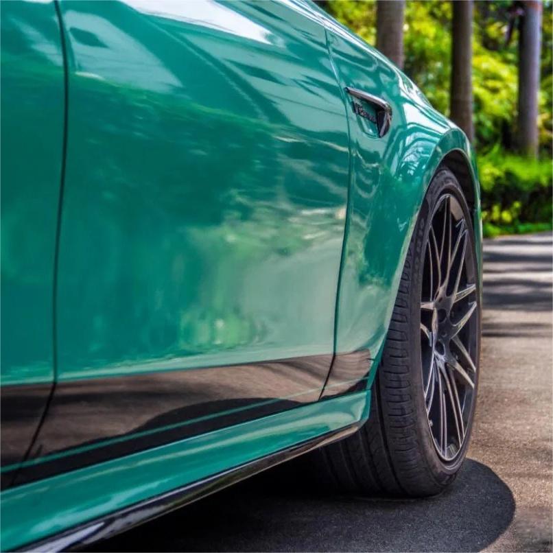 Gloss Vintage Green Car Vinyl Wrap product image 6 - Veloro gloss vinyl wrap