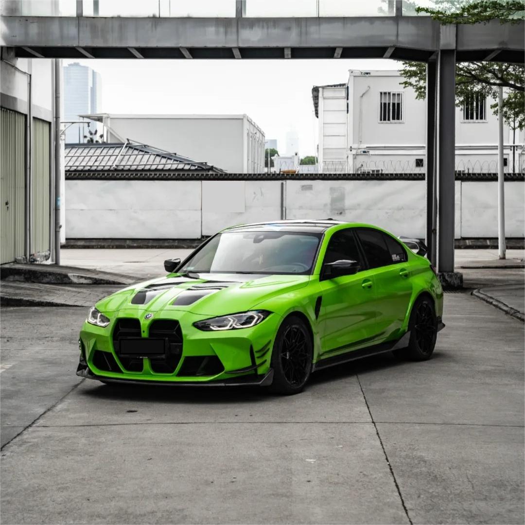 Gloss Viper Green Car Vinyl Wrap PET product image 2 - Veloro gloss vinyl wrap
