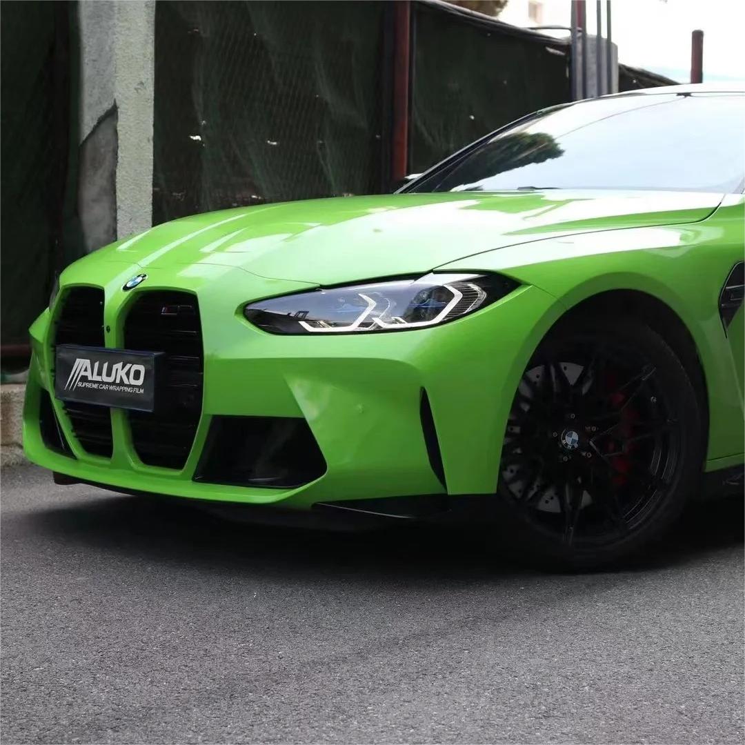 Gloss Viper Green Car Vinyl Wrap PET product image 9 - Veloro gloss vinyl wrap