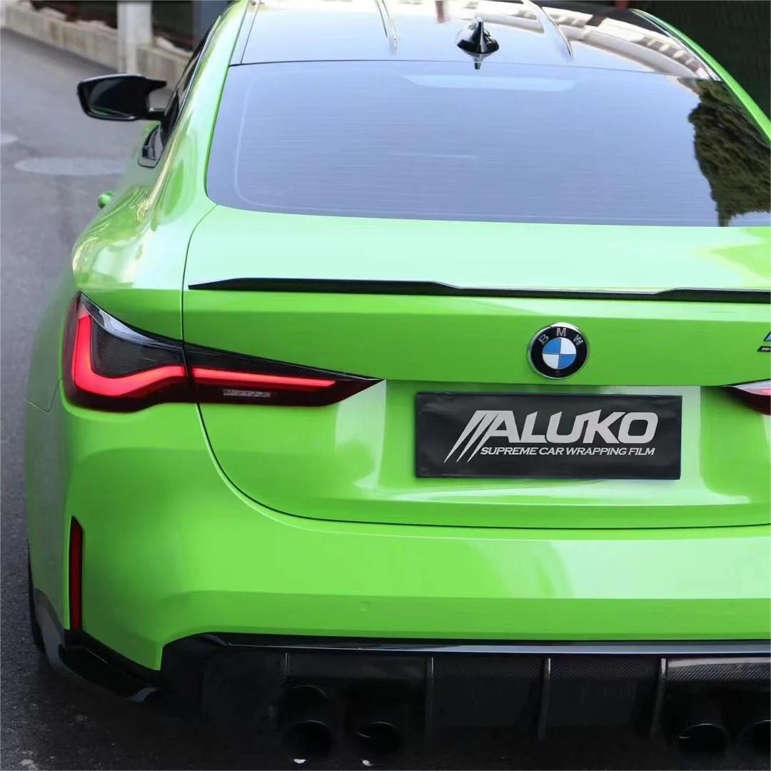Gloss Viper Green Car Vinyl Wrap PET product image 10 - Veloro gloss vinyl wrap