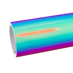 Gloss Rainbow Holographic Chrome White Car Vinyl Wrap PET product image 2 - Veloro chrome vinyl wrap