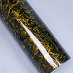 Gloss Yellow Forged Carbon Fiber Car Vinyl Wrap PET product image 3 - Veloro carbon fiber vinyl wrap