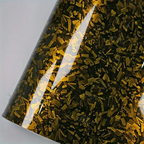 Gloss Yellow Forged Carbon Fiber Car Vinyl Wrap PET product image 5 - Veloro carbon fiber vinyl wrap