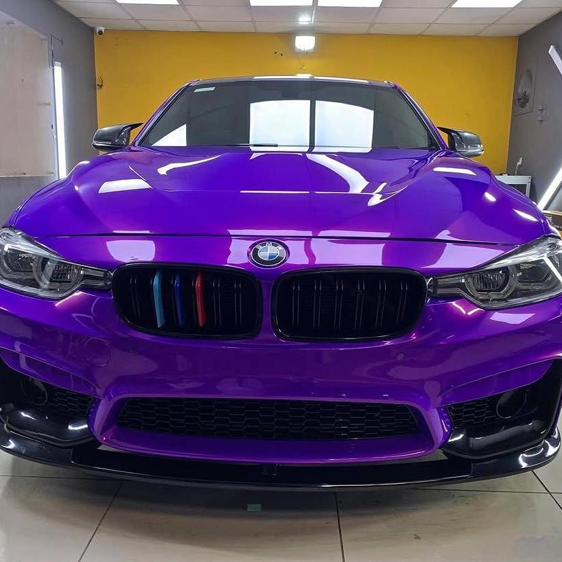 Glossy Metallic Royalty Purple Explosion Purple Vinyl Wrap PET product image 3 - Veloro metallic vinyl wrap