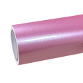 Glossy Metallic Shell Pink Car Vinyl Wrap PET