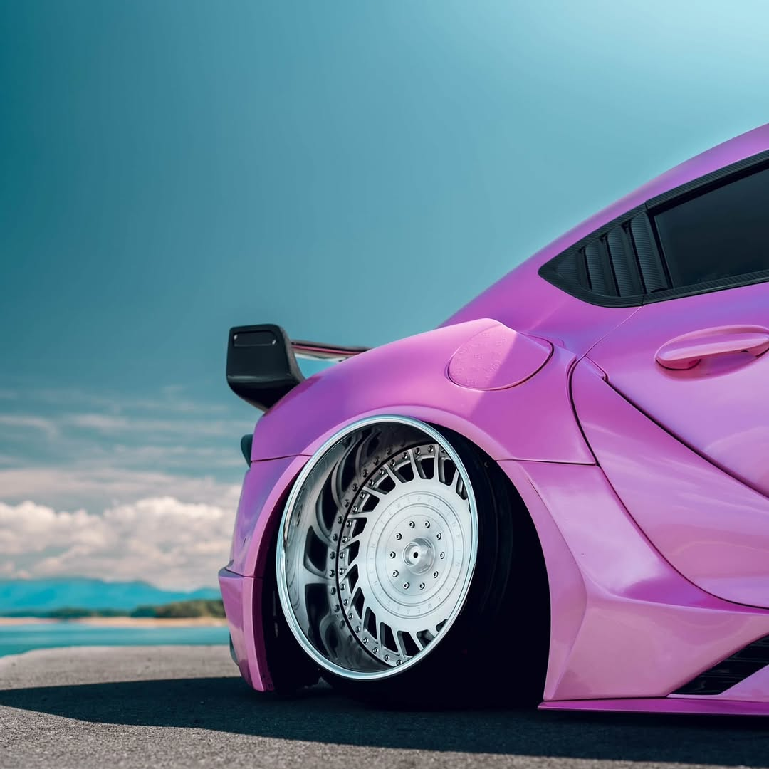 Glossy Metallic Shell Pink Car Vinyl Wrap PET product image 8 - Veloro metallic vinyl wrap